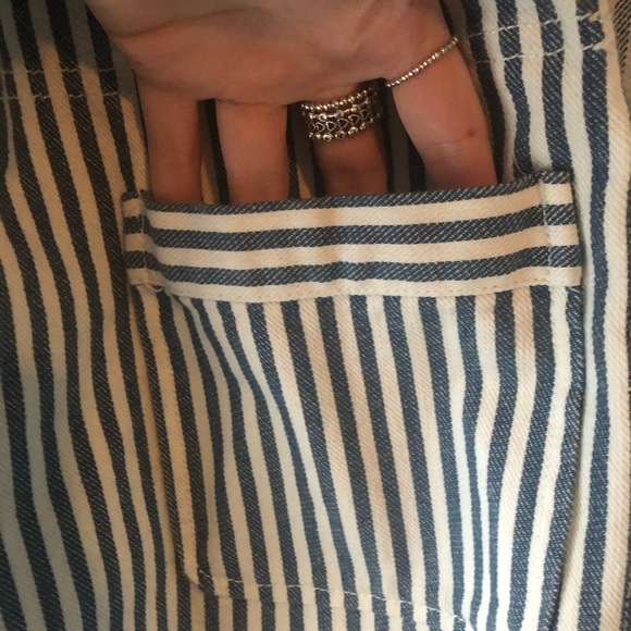 stripped denim jacket - Picture 3 of 5